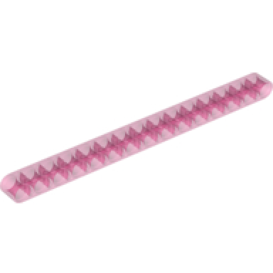 trans-dark pink technic liftarm thick 1 x 15