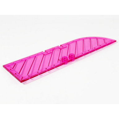 trans-dark pink door 1 x 4 x 11 1 3 curved top
