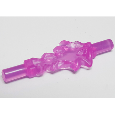 trans-dark pink power burst bolt small with bar ends