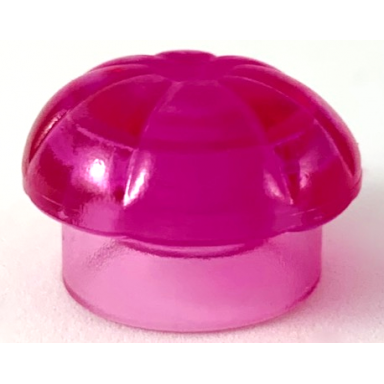 trans-dark pink minifigure headgear hat chef toque