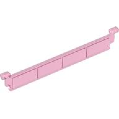trans-dark pink garage roller door section without handle