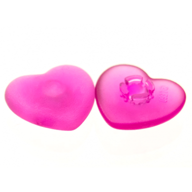 trans-dark pink clikits icon heart 2 x 2 large with pin