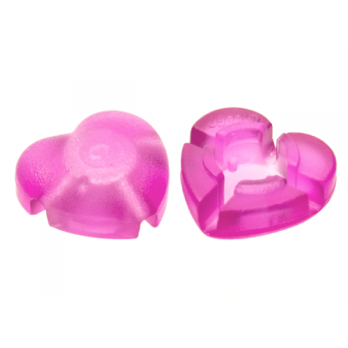 trans-dark pink clikits icon heart 2 x 2 small with hole