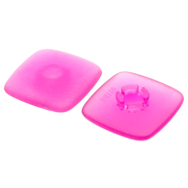 trans-dark pink clikits icon square 2 x 2 large with pin