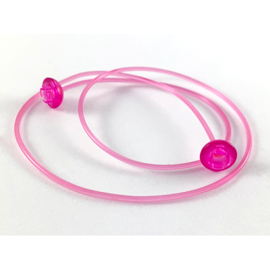 clikits cord jelly string 384mm with 2 same color caps top attachment