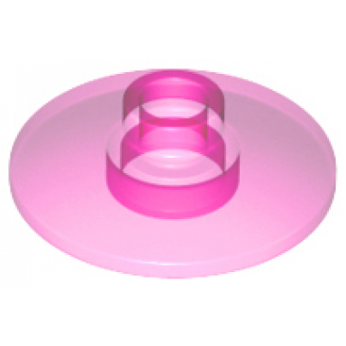 trans-dark pink dish 2 x 2 inverted radar