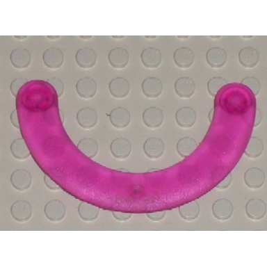 trans-dark pink clikits connector c-shape 8 x 4 with 2 pins