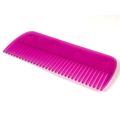 trans-dark pink clikits hair accessory comb with 4 holes
