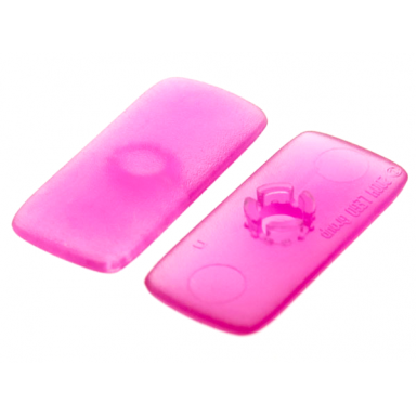 trans-dark pink clikits icon rectangle 3l with pin