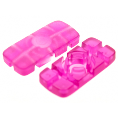 trans-dark pink clikits icon rectangle 3l with hole