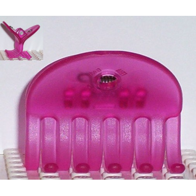 trans-dark pink clikits hair accessory butterfly claw clip with 2 holes