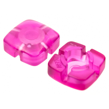 clikits icon square 2 x 2 small with hole polished transparent colors only
