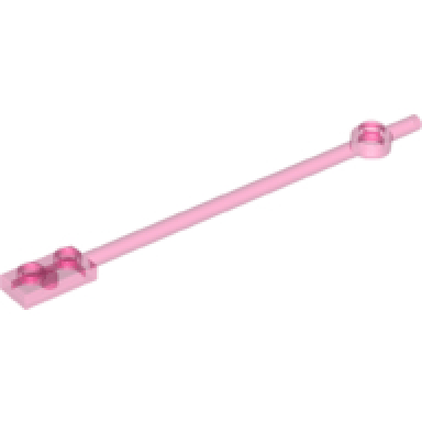 bar 12l with 1 x 2 plate end hollow studs and 1 x 1 round plate end