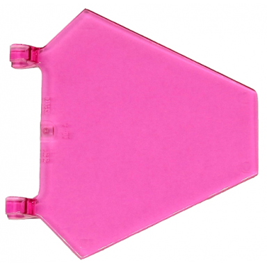 trans-dark pink flag 5 x 6 hexagonal