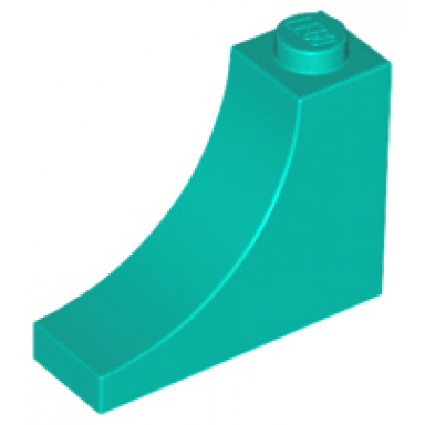 dark turquoise arch 1 x 3 x 2 inverted