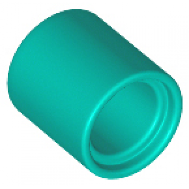 dark turquoise technic liftarm thick 1 x 1 spacer