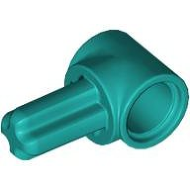 dark turquoise technic axle and pin connector hub with 1l axle