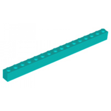 dark turquoise brick 1 x 16
