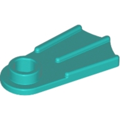 dark turquoise minifigure footgear flipper