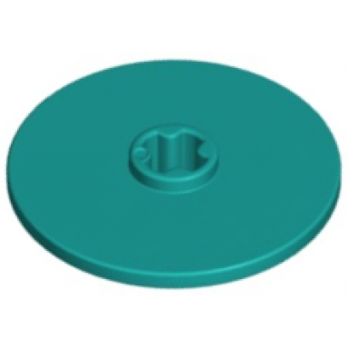 dark turquoise technic disk 3 x 3