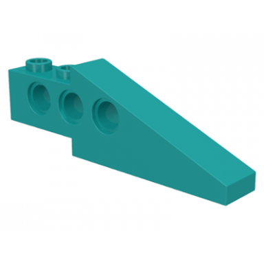 dark turquoise technic slope 6 x 1 x 1 2 3