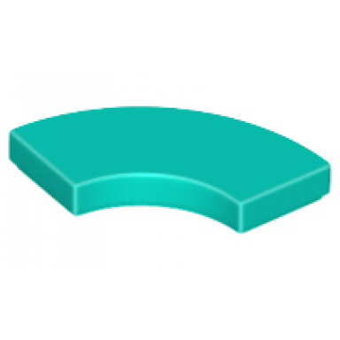 dark turquoise tile round corner 2 x 2 macaroni