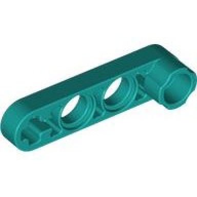 dark turquoise technic liftarm modified stud connector thin 1 x 4