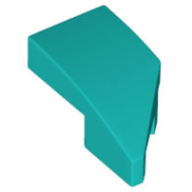 dark turquoise wedge 2 x 1 x 2 3 left