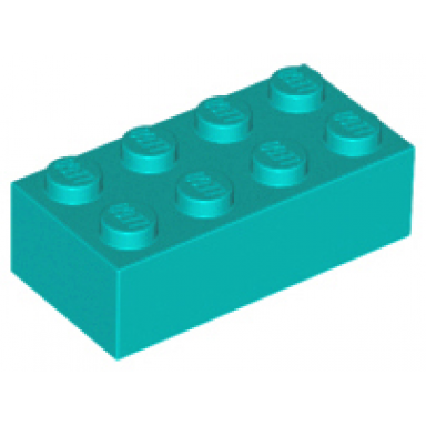 dark turquoise brick 2 x 4