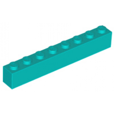 dark turquoise brick 1 x 8