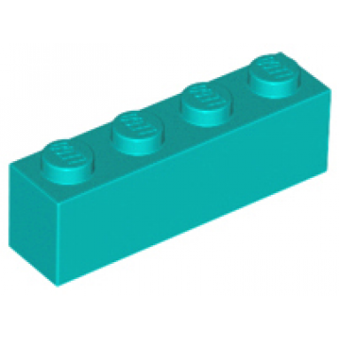 dark turquoise brick 1 x 4