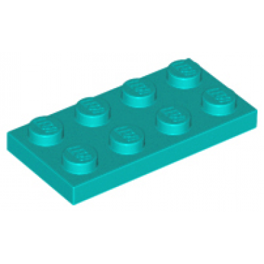 dark turquoise plate 2 x 4