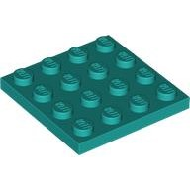 dark turquoise plate 4 x 4
