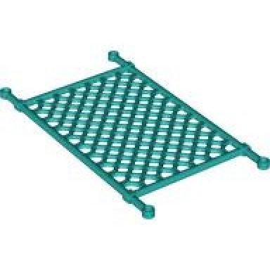 dark turquoise net plastic 8 x 14 lattice