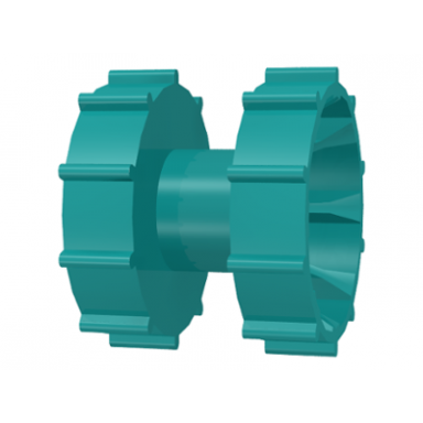 dark turquoise technic tread hub