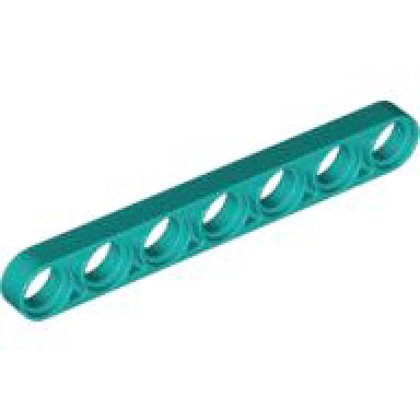 dark turquoise technic liftarm thin 1 x 7