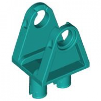 dark turquoise technic steering arm with pins