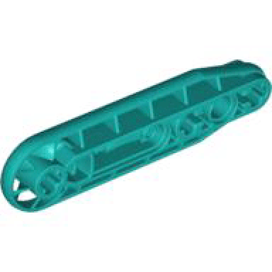 dark turquoise technic liftarm modified fan 1 x 7