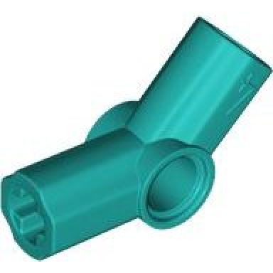 dark turquoise technic axle and pin connector angled 4 - 135 degrees