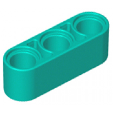 dark turquoise technic liftarm thick 1 x 3