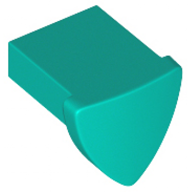 dark turquoise tile modified 1 x 1 with tooth ear vertical triangular