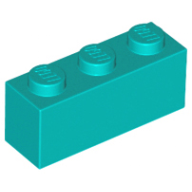 dark turquoise brick 1 x 3