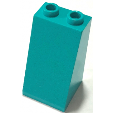 dark turquoise slope 75 2 x 2 x 3 - hollow studs