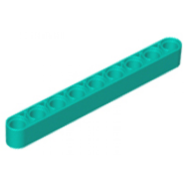 dark turquoise technic liftarm thick 1 x 9
