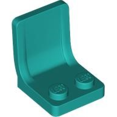 dark turquoise minifigure utensil seat chair 2 x 2