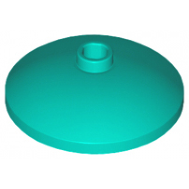 dark turquoise dish 3 x 3 inverted radar
