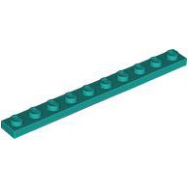 dark turquoise plate 1 x 10