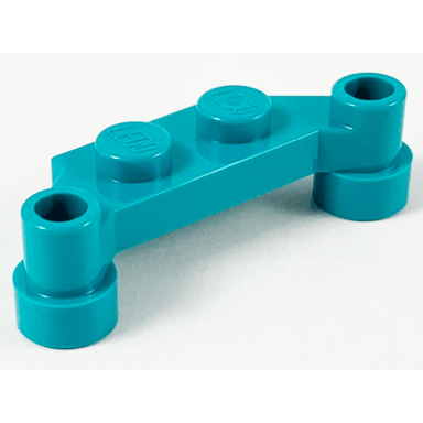 dark turquoise plate modified 1 x 4 offset