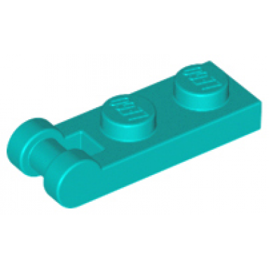 dark turquoise plate modified 1 x 2 with bar handle on end