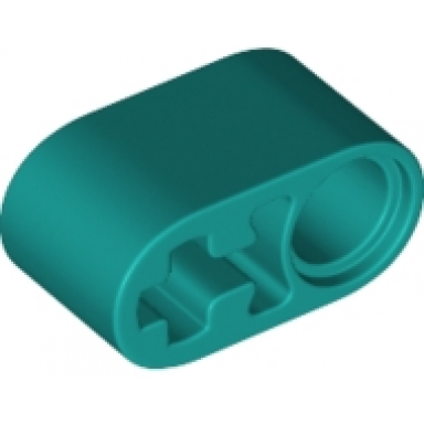 dark turquoise technic liftarm thick 1 x 2 - axle hole